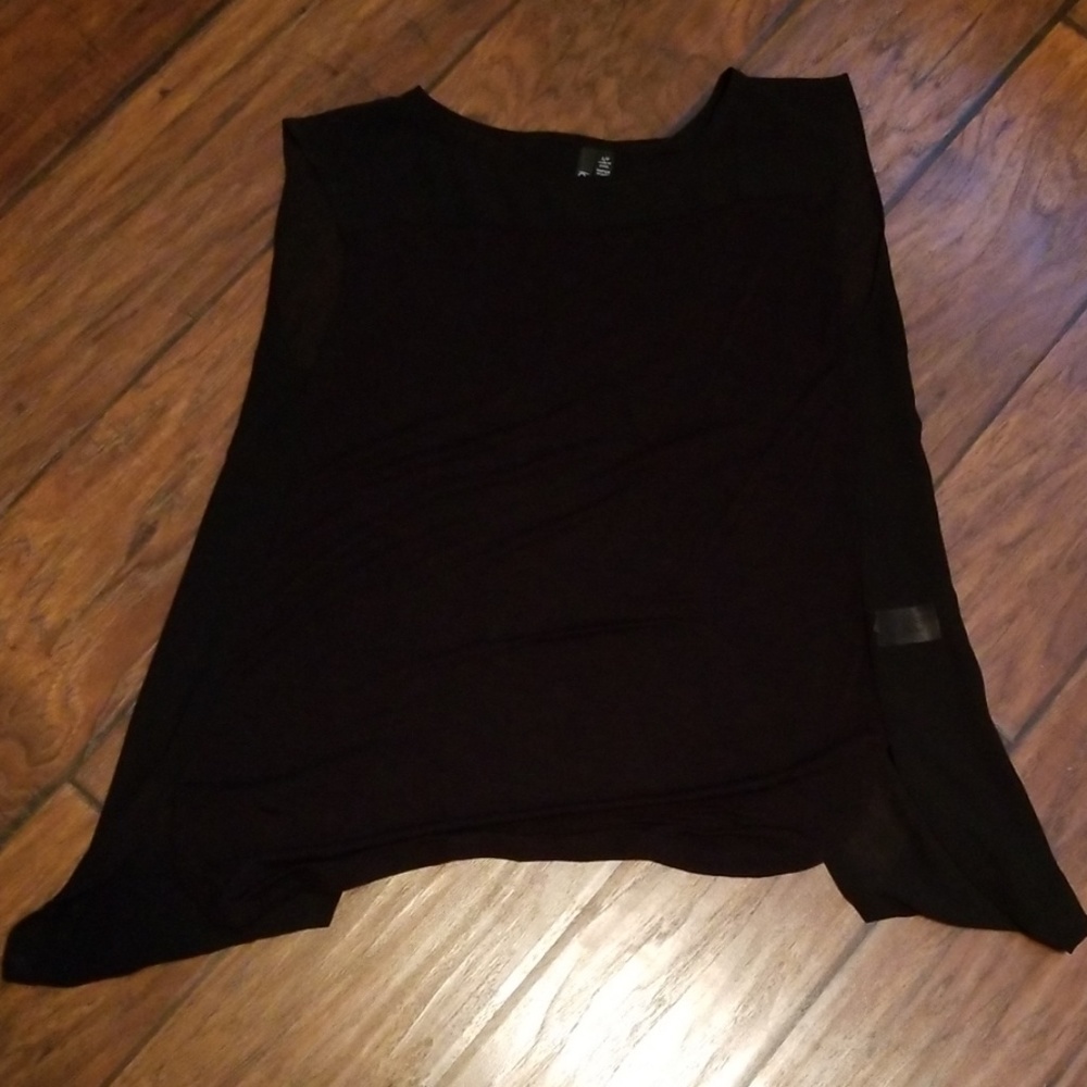 Womens sheer open back tank